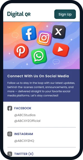 Instagram QR Code example